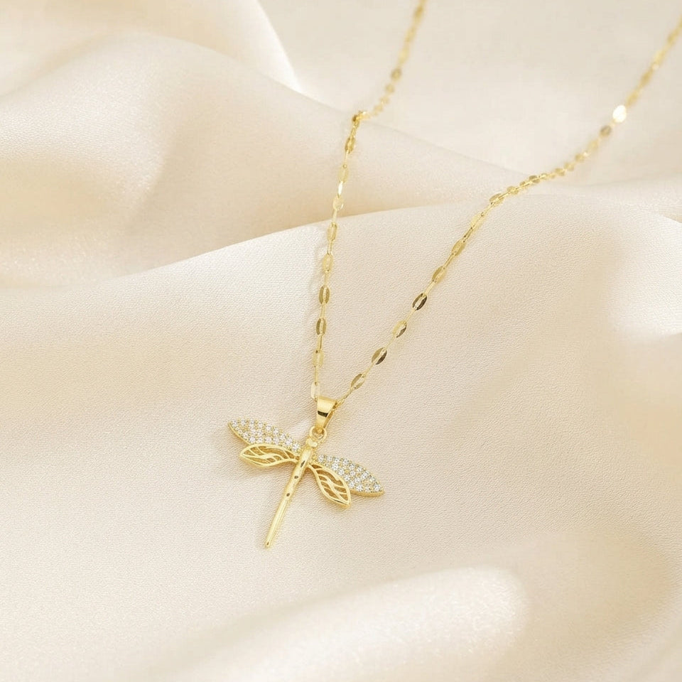 Luna Dragonfly Necklace
