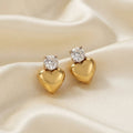 Tara Heart Stud Earrings