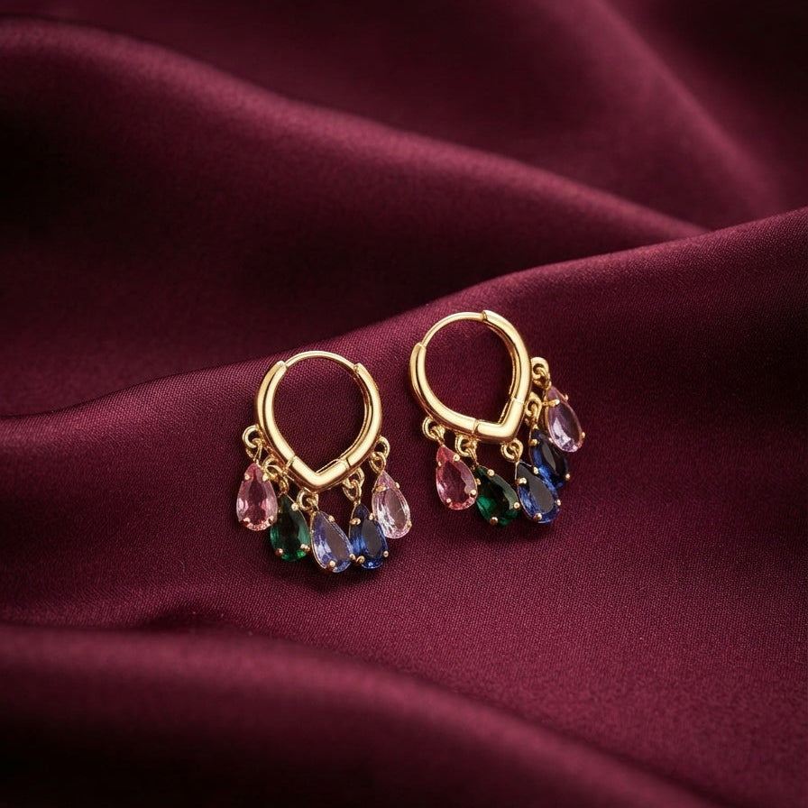 Stella Gemstone Hoops
