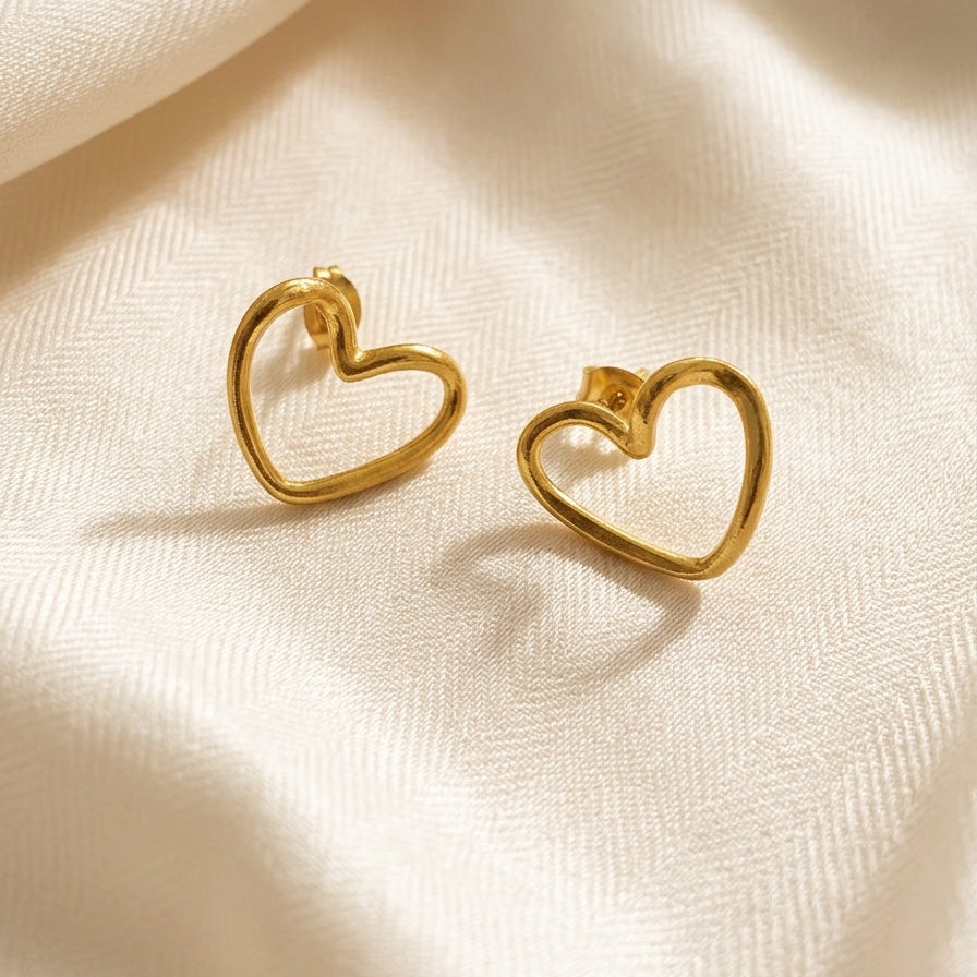 Lumi Heart Studs