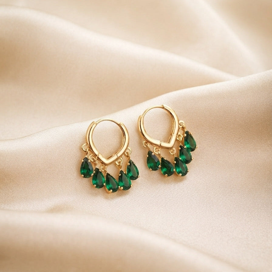 Stella Gemstone Hoops