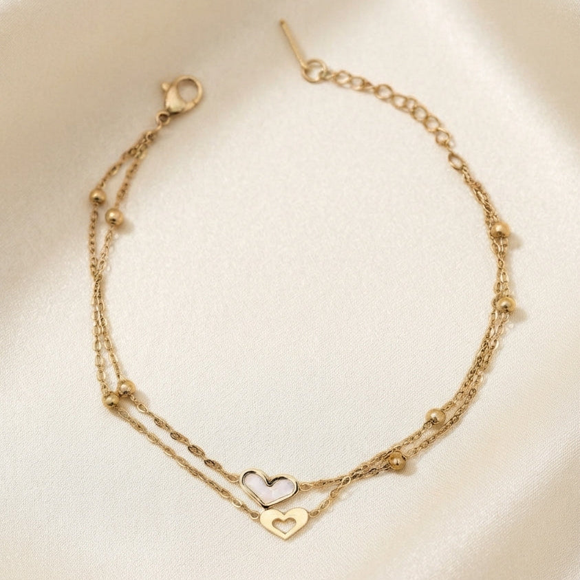 Livia Heart Duo Bracelet