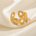 Geometric Braid Weave Ring