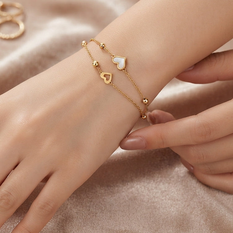 Livia Heart Duo Bracelet