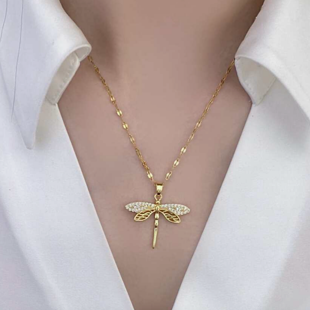 Luna Dragonfly Necklace
