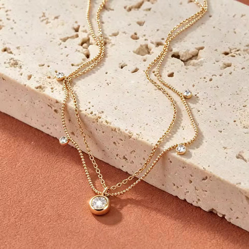 Lumière Layered Pendant Necklace