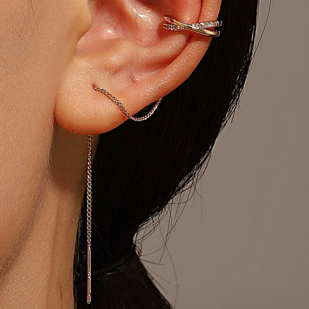Noelle Ear Cuff in Gold