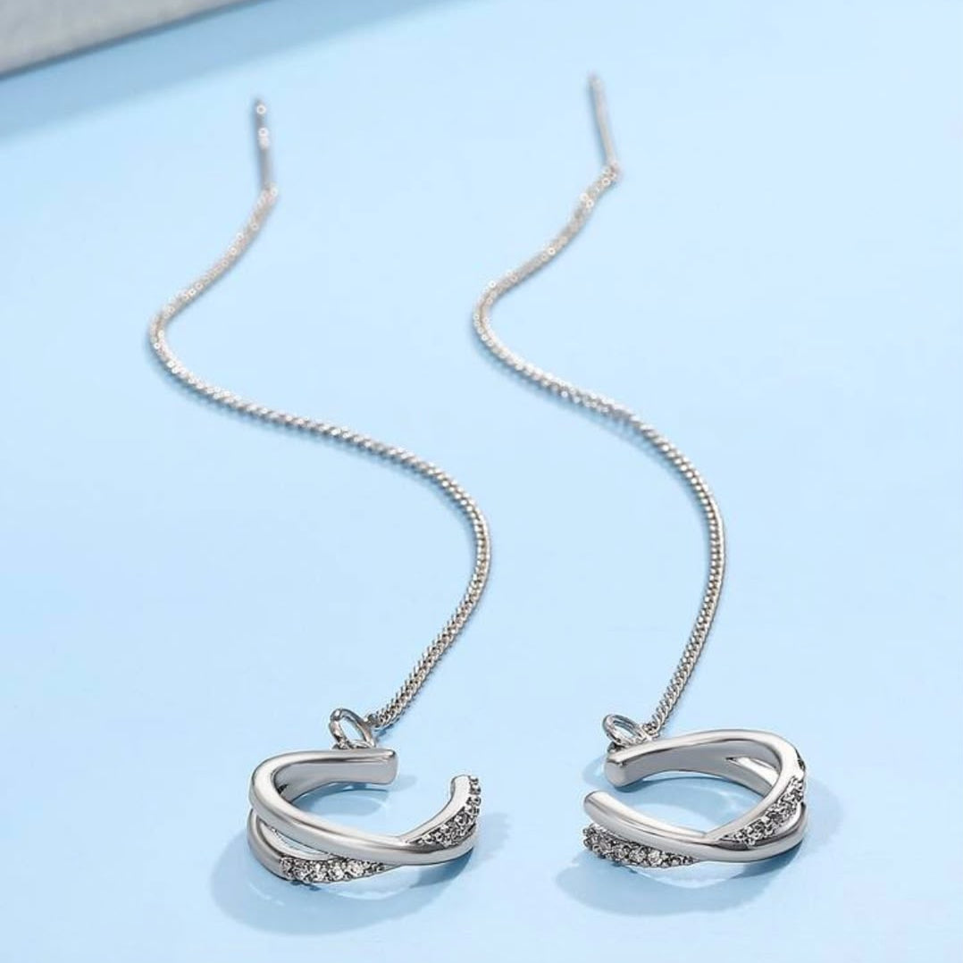 Noelle Ear Cuff in Silver